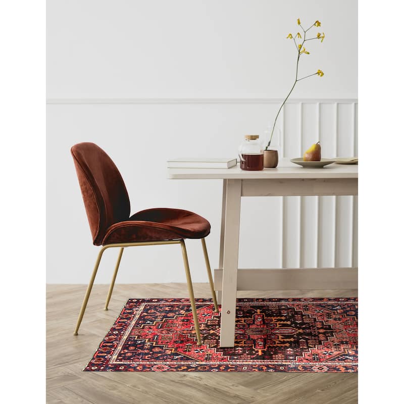 ECARPETGALLERY Hand-knotted Anadol Red Wool Rug - 3'9 x 6'1