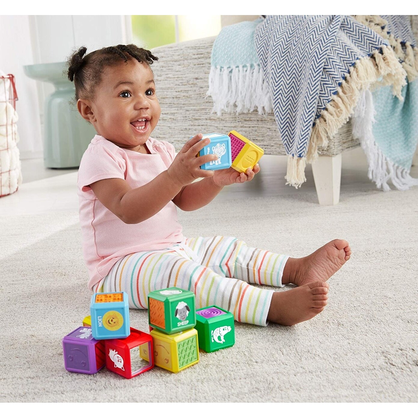 fisher price laugh and learn first words blocks