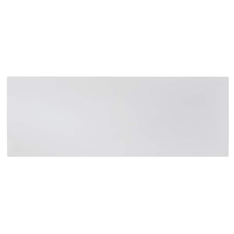 1 Drawer Counter Height Table with Backless Stools,Set of 4,White and Gray