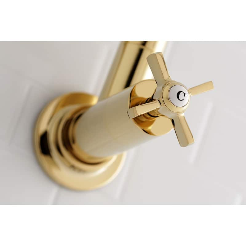Kingston Brass Millennium Wall Mount Pot Filler Kitchen Faucet