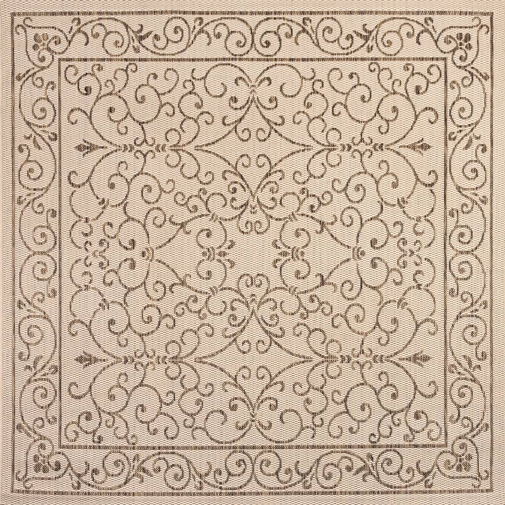 JONATHAN Y Filigree Textured Weave Indoor/Outdoor Area Rug