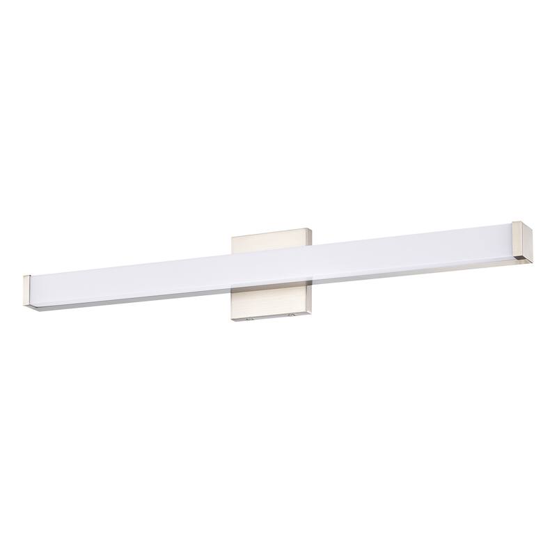 Modern Integrated LED Vanity Light Bar - 6 Variants (24in/30in, Matte Black/Brushed Nickel/Gold), 3000K, Damp Rated for Bathroom