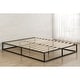 preview thumbnail 3 of 3, Twin size 10-inch Low Profile Modern Metal Platform Bed Frame with Wooden Slats