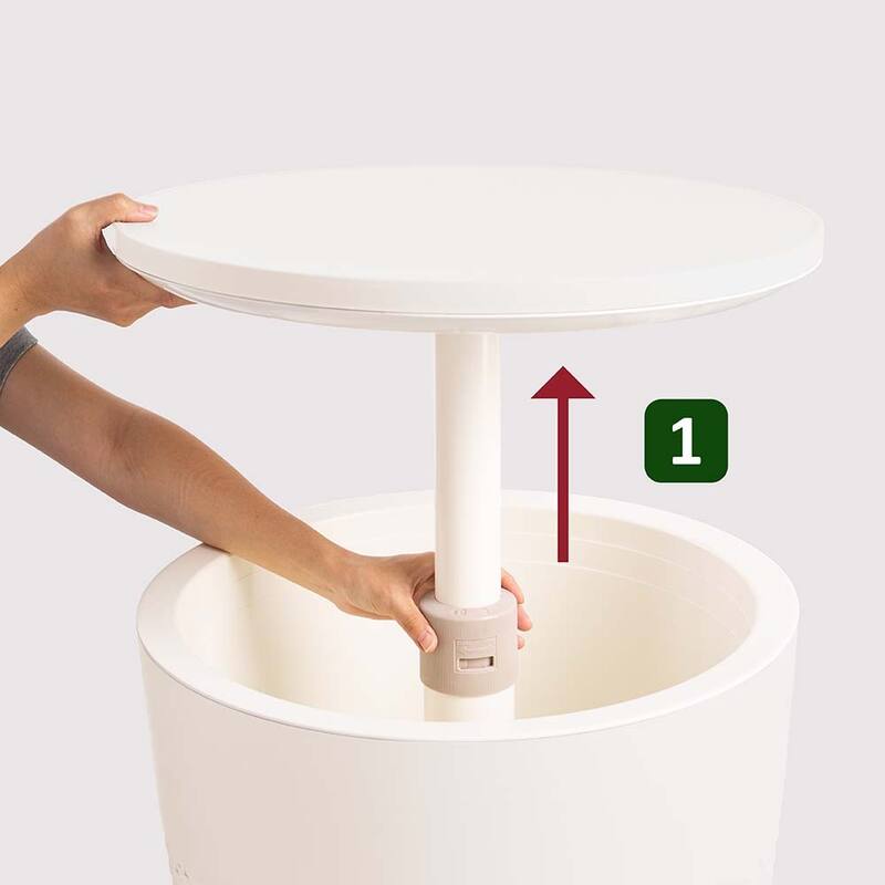 Lagoon Cancun Resin All Weather 2-In-1 Side Table and Cooler