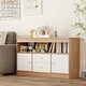preview thumbnail 16 of 17, Kids Toy Storage Organizer with Open Shelf and 2 Drawers for Playroom - 42" x 12" x 24.5"