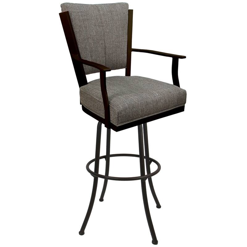 Swivel Extra Tall 34" (35") Metal Bar Stool Montana on Noam Base - 34" Seat