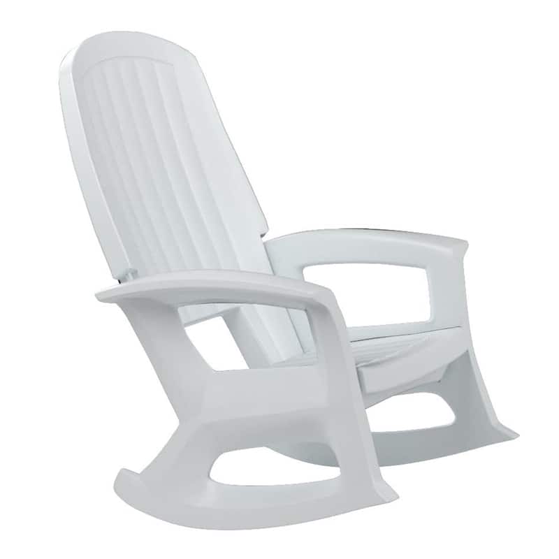 Semco Plastics Rockaway Heavy Duty All-Weather Outdoor Rocking Chair, Green - 26