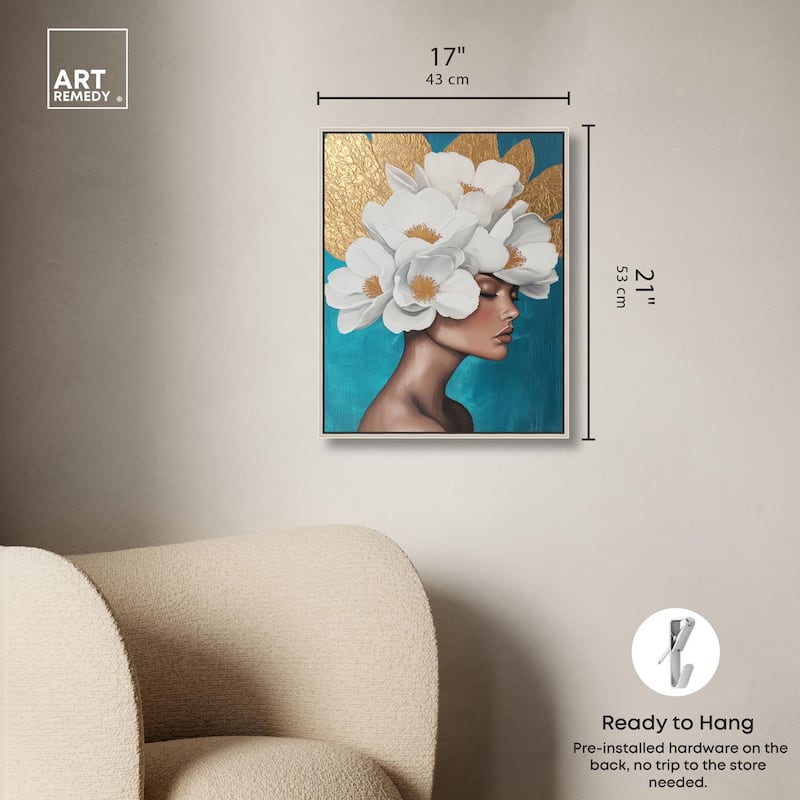 Floral Goddess I Canvas by Art Remedy