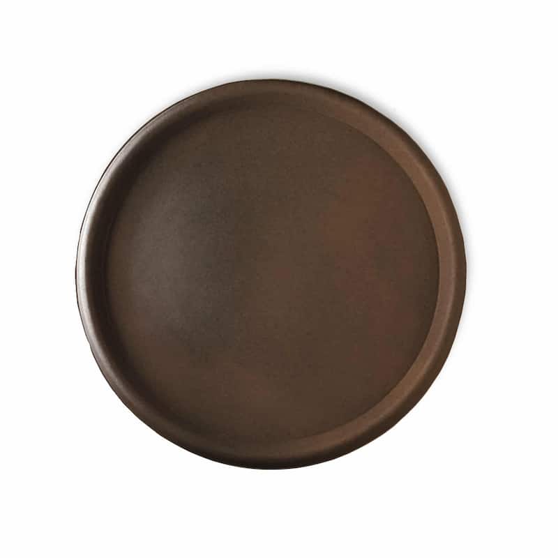 Universal Round Plant Saucer, Heavy Duty Planter Tray - 23'' inner x  25.5" outer - Rust