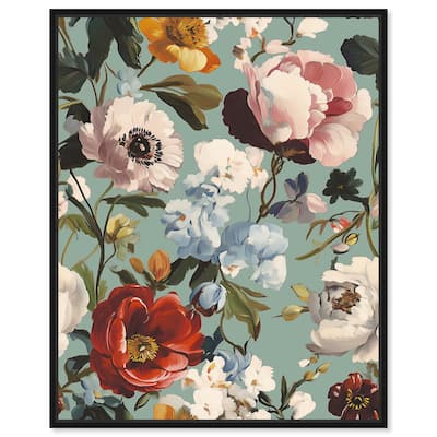 Floral Tapestry II Canvas by Art Remedy