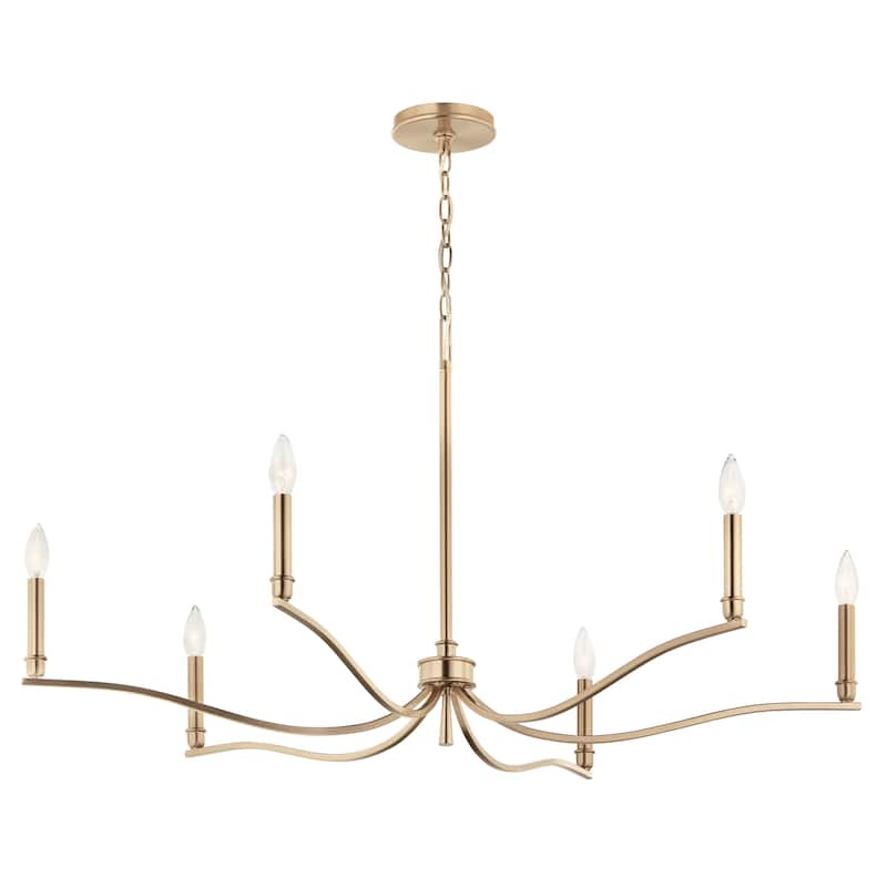 Kichler Lighting Malene Candle Chandelier - 42 - Champagne Bronze