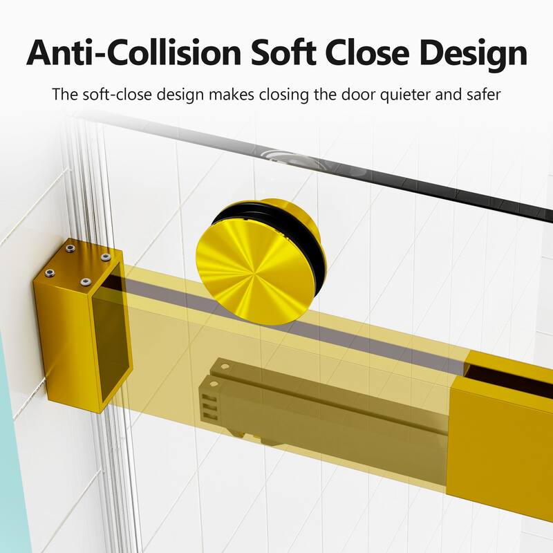 Topcraft Semi-frameless Sliding Double Door Shower Door