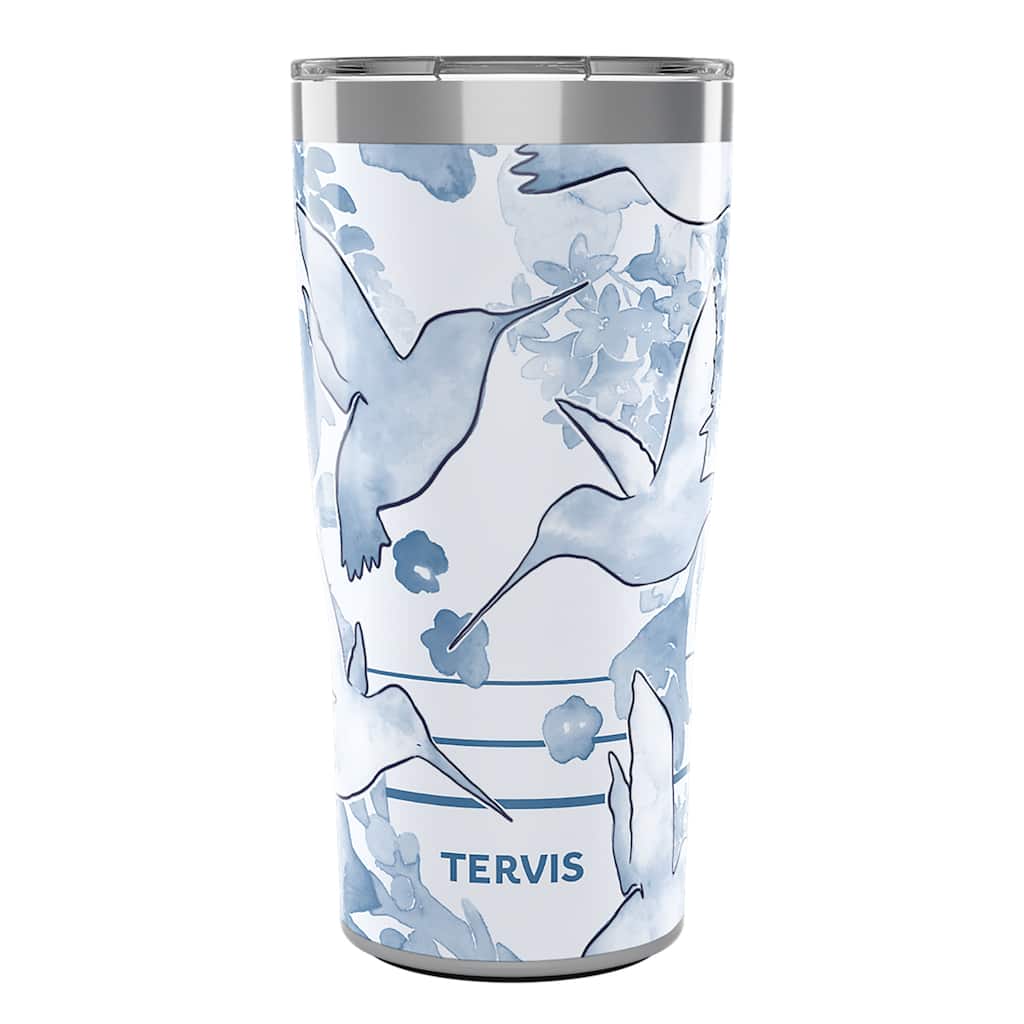 Tervis Traveler Hummingbird Sky Triple Walled Insulated Travel Tumbler, Stainless Steel