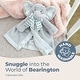 preview thumbnail 3 of 4, Baby Lil' Spout Cuddle Me Sleeper, Gray Elephant Large Size Security Blanket, 28.5" x 28.5"
