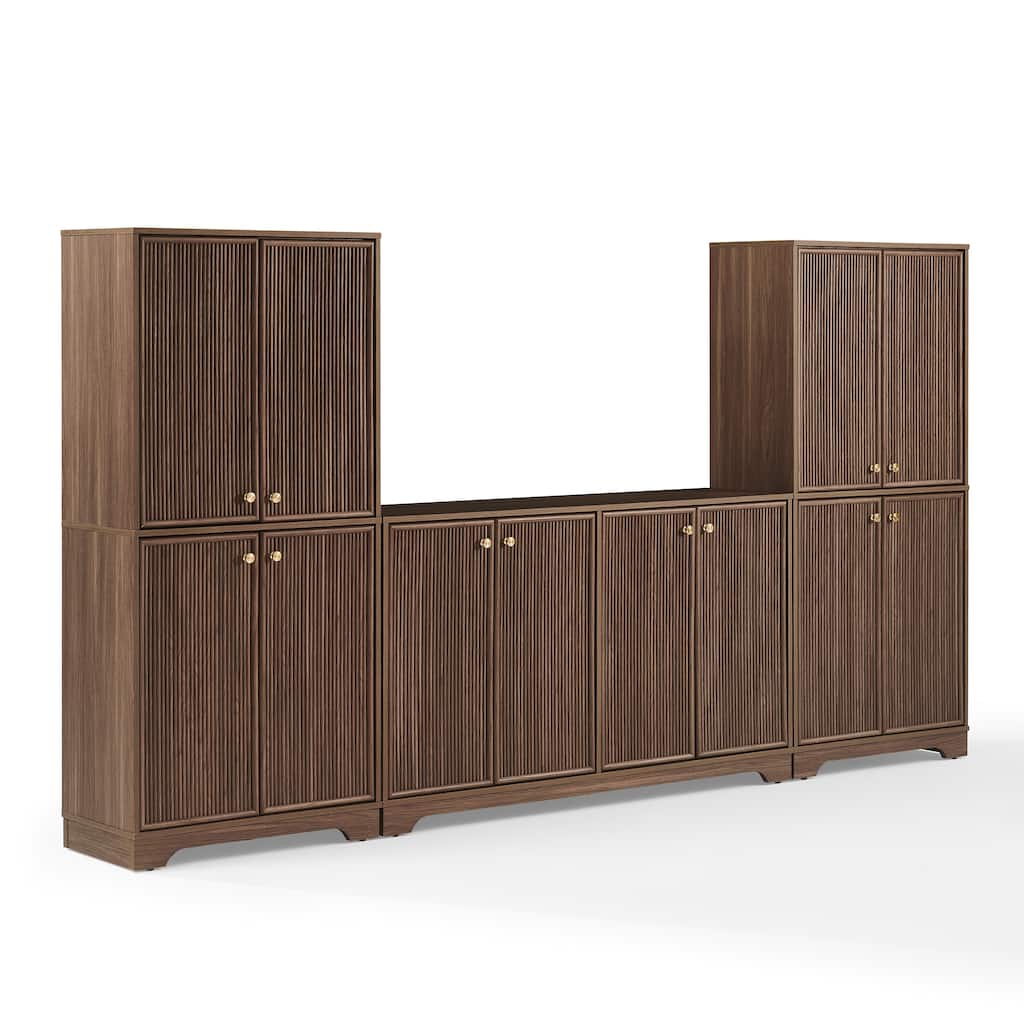 Crosley Naomi 3-Piece Sideboard And Pantry Set