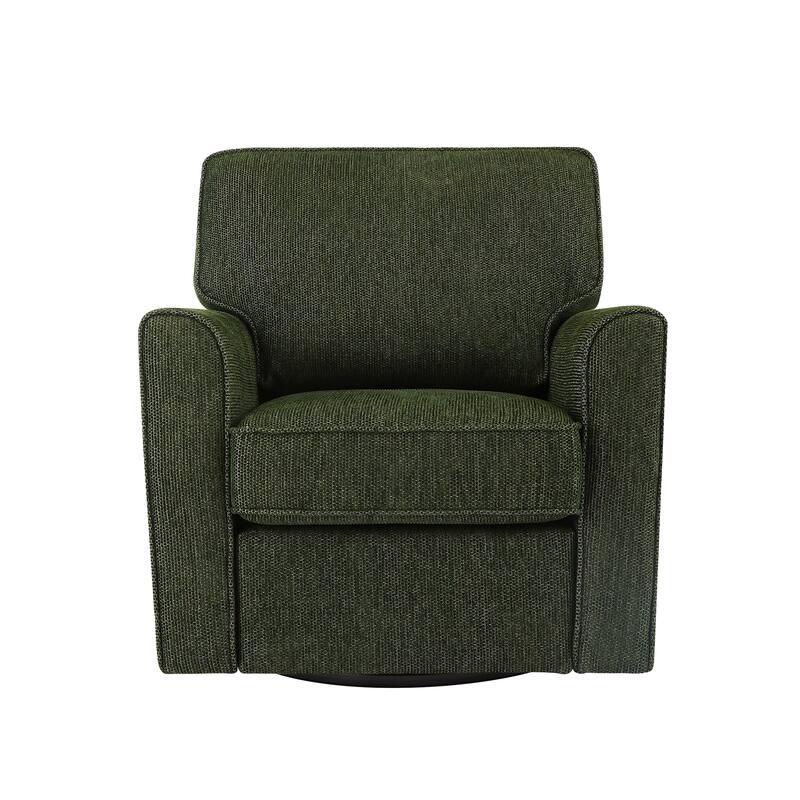 Swivel Chair with Side Pockets & Cushions