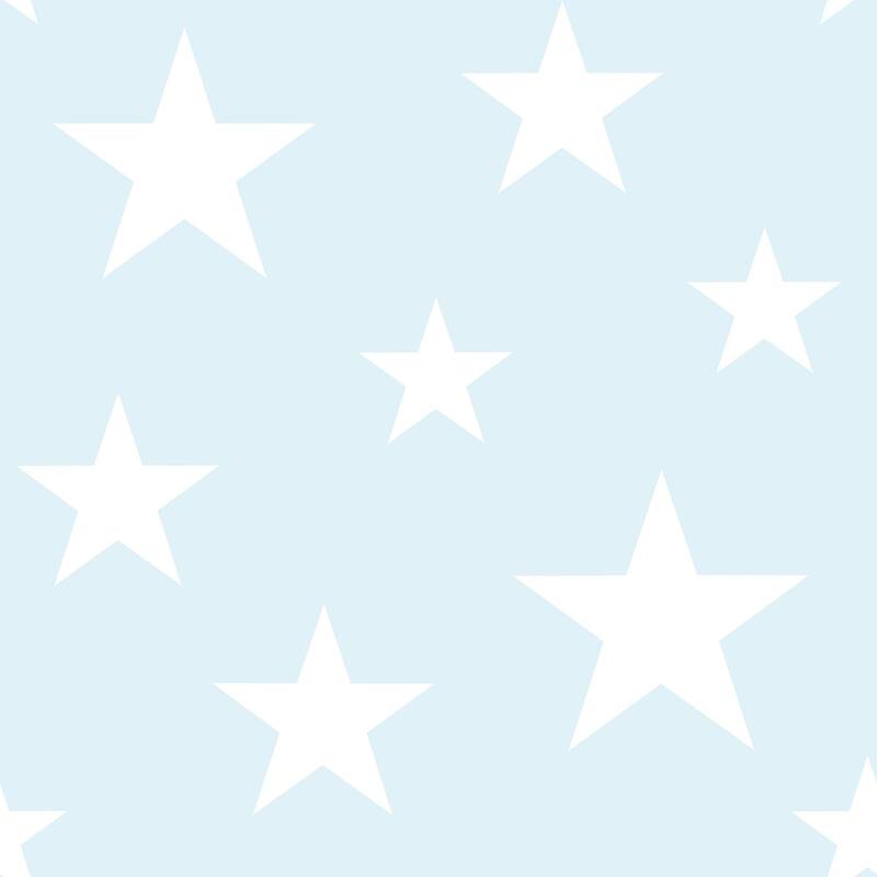 Chesapeake Amira Sky Blue Stars Wallpaper - 20.9 x 396 x 0.025