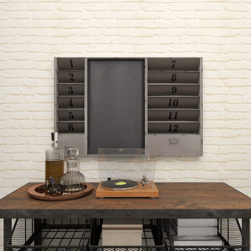 Industrial 24 x 36 Inch 12-pocket Metal Message Board by Studio 350