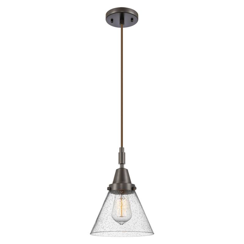 Innovations Lighting 447-1P-G44 Cone 8" Wide Mini Pendant with Clear,