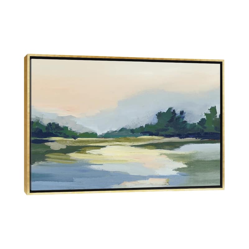 iCanvas "Forest Sunset View" by Lera Framed Canvas Print - Gold - 26x40