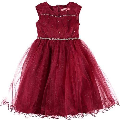 Shop Pink Butterfly Girls 7 16 Rhinestone Glitter Princess Formal