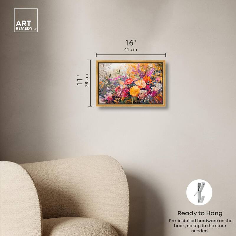 Golden Hour Garden Canvas by Art Remedy