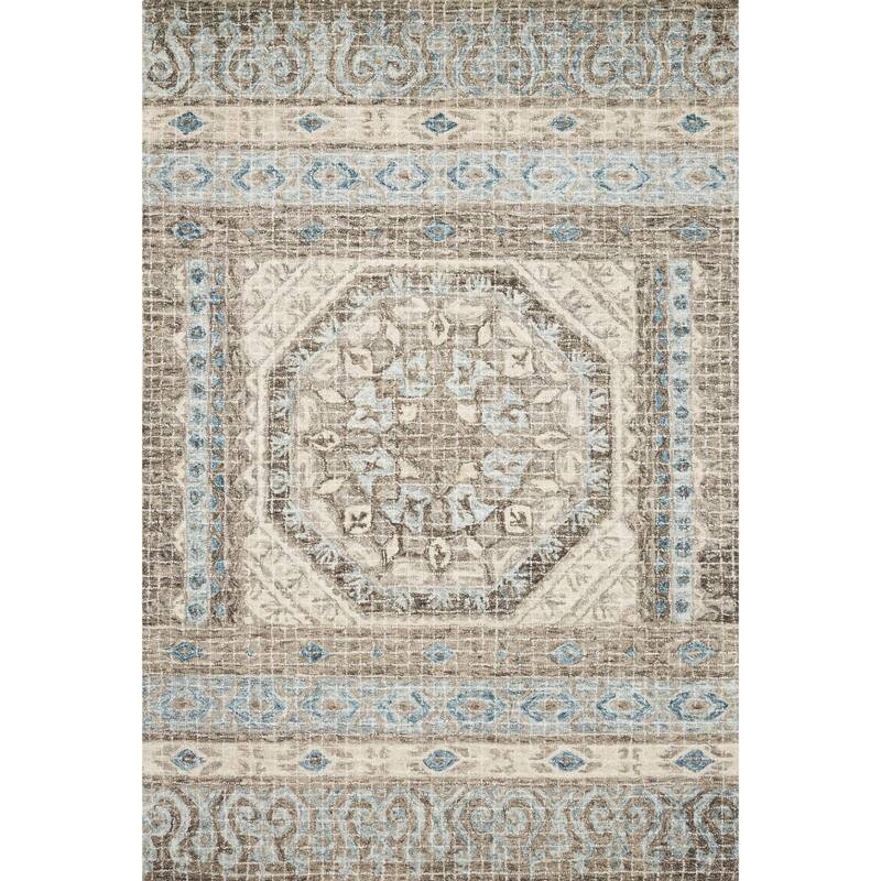 Alexander Home Nile Mosaic 100% Wool Hand Hooked Rug - Overstock - 19547477
