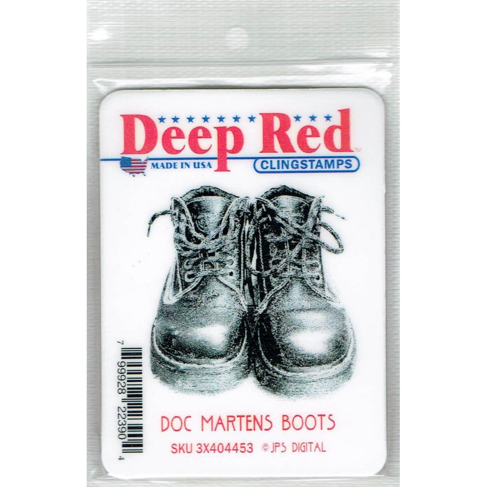 Deep Red Cling Stamp 2X2-Mushrooms