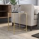 preview thumbnail 3 of 15, Llewellyn Contemporary 22-inch Glass Top Side Table by Furniture of America
