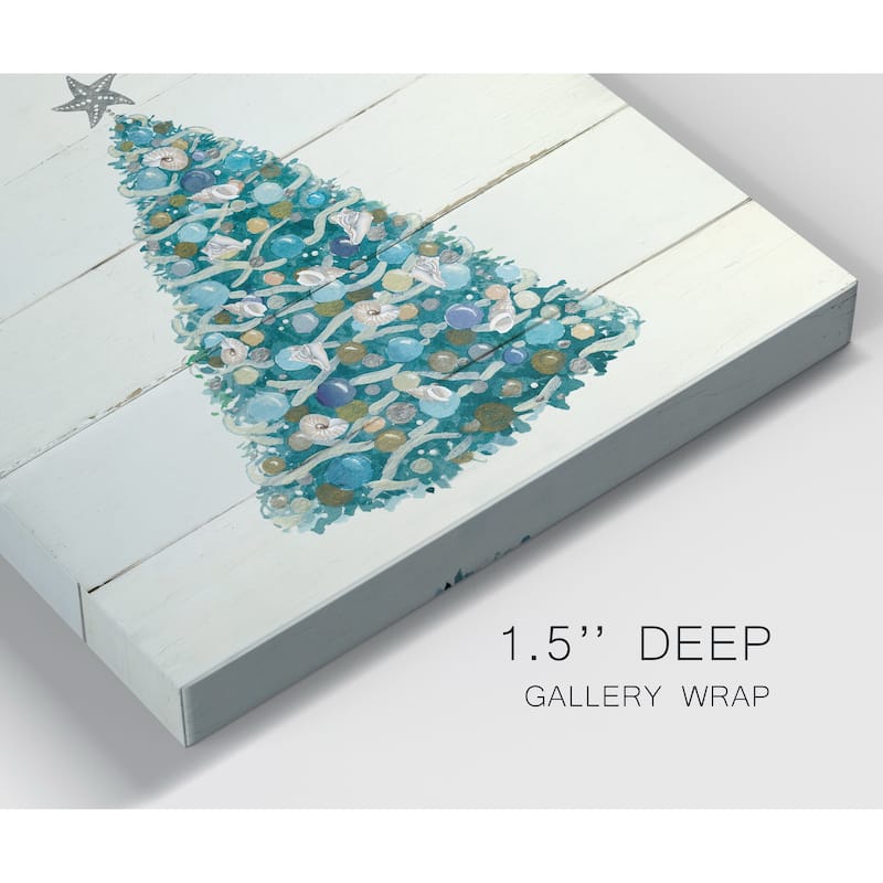 Christmas Shell Tree-Premium Gallery Wrapped Canvas - Ready to Hang