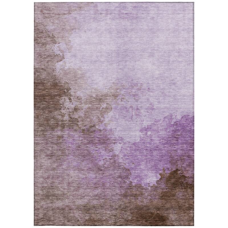 HomeRoots Abstract Transitional Rectangle Outdoor Rug