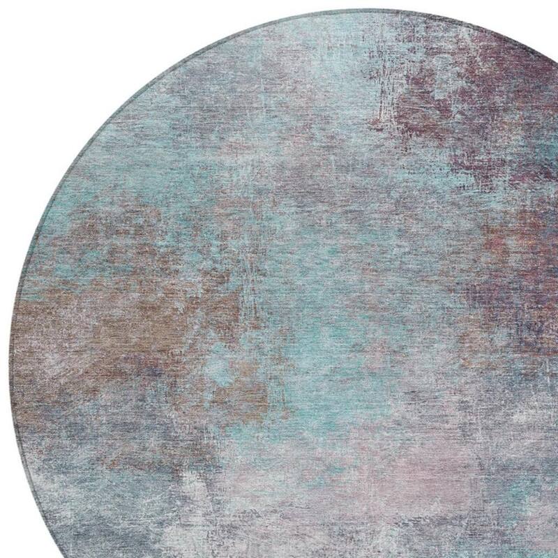 HomeRoots Abstract Transitional Rectangle Outdoor Rug