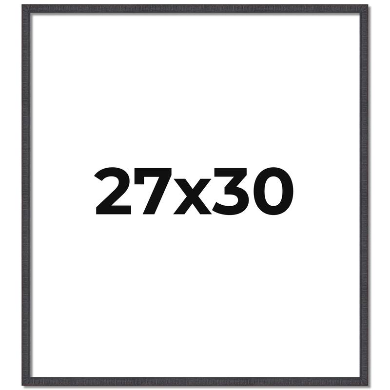 27x30 Frame Brown Solid Wood Picture Frame - Complete Modern Photo