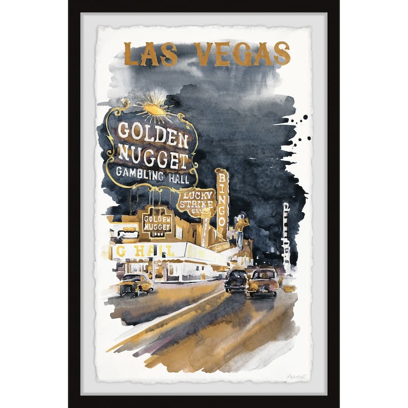 'Entertainment Capital' Framed Painting Print