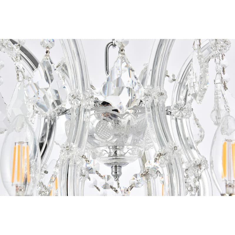 Fleur Illumination Collection Chandelier D:30in H:28in Lt:19 Chrome Finish
