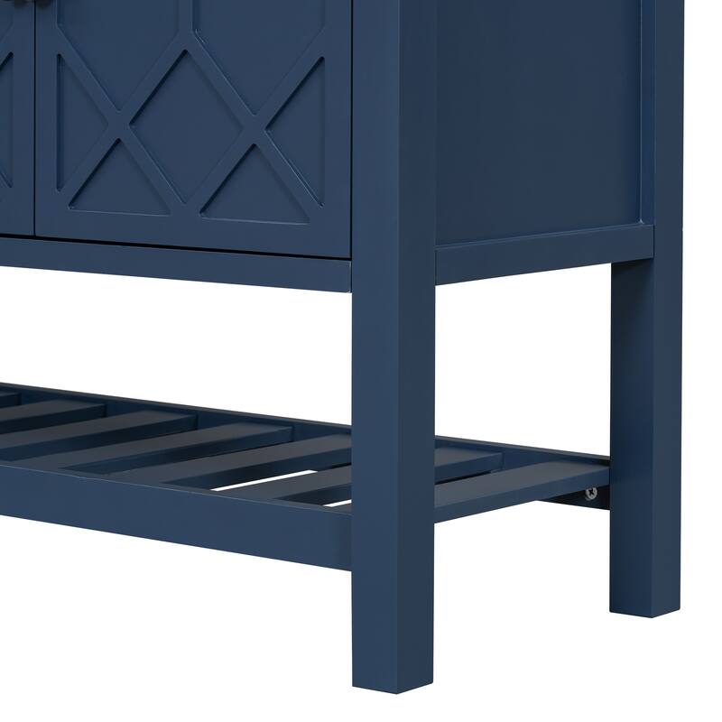 Elegant Entryway Table with Polygonal Door Design