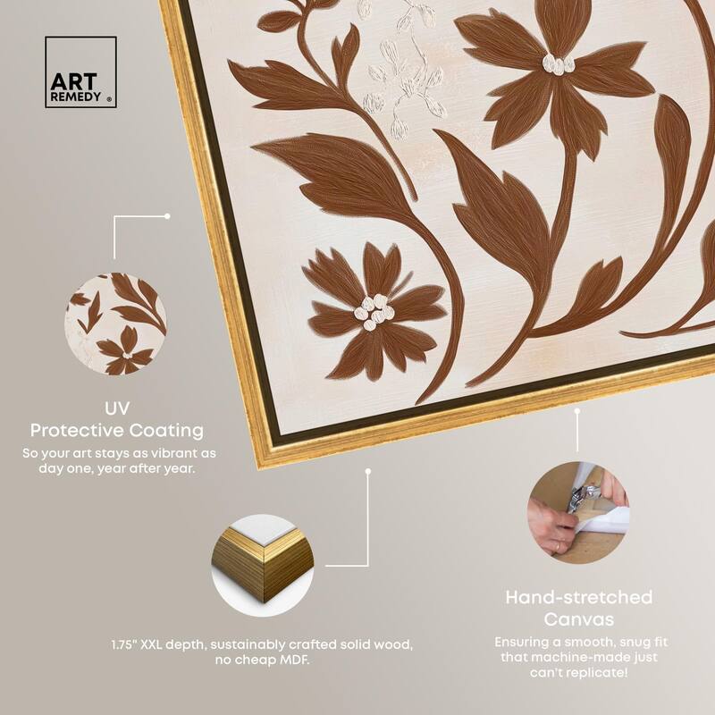 Sepia Sepal II Canvas by Art Remedy