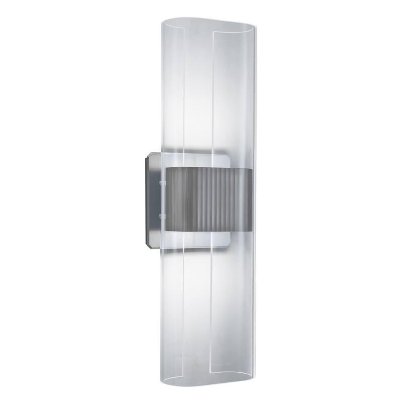 Gem 17'' High Integrated LED Sconce - Brushed Nickel - 17 inch Tall