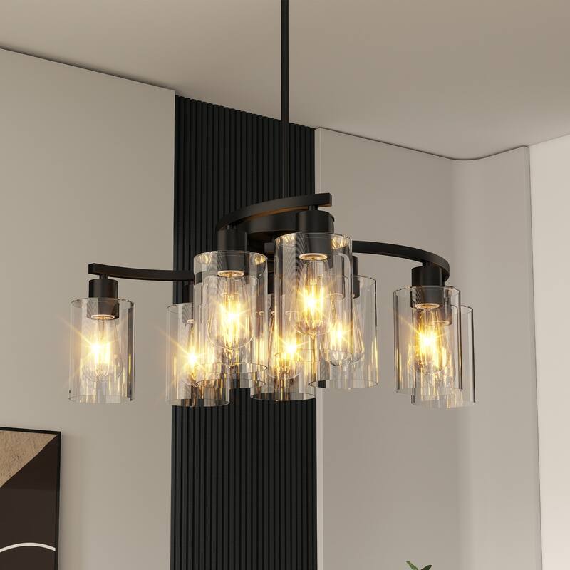 9-Light Modern Farmhouse Chandelier