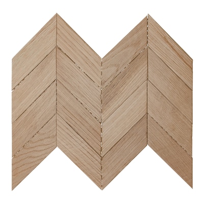 11 7/8"W x 11 7/8"H x 1/2"P Heritage Wood Mosaic Wall Tile, Oak - 11 7/8"W x 11 7/8"H x 1/2"P