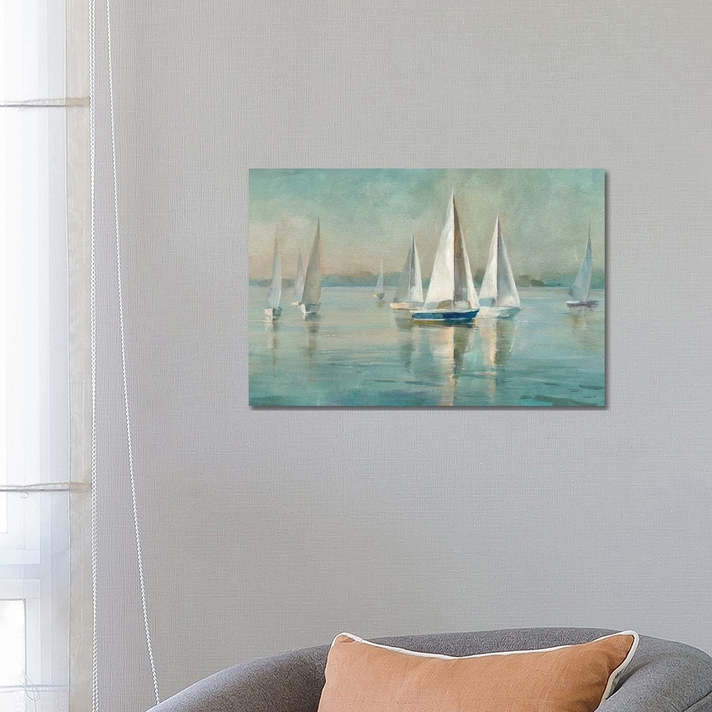 iCanvas "Sailboats at Sunrise" by Danhui Nai Canvas Print