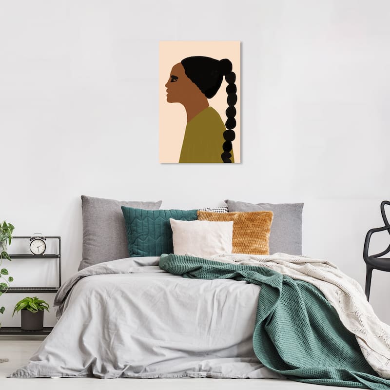 Wynwood Studio Canvas People and Portraits Polynesian Girl II Black and Modern & Contemporary Wall Art Canvas Print - 24 x 16