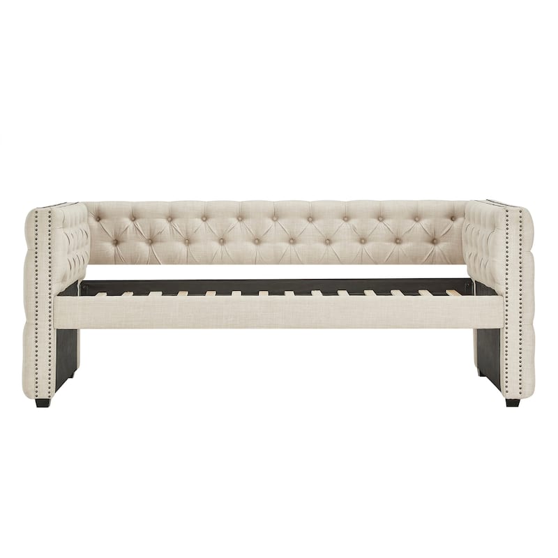 Knightsbridge Twin Tufted Nailhead Daybed by iNSPIRE Q Artisan