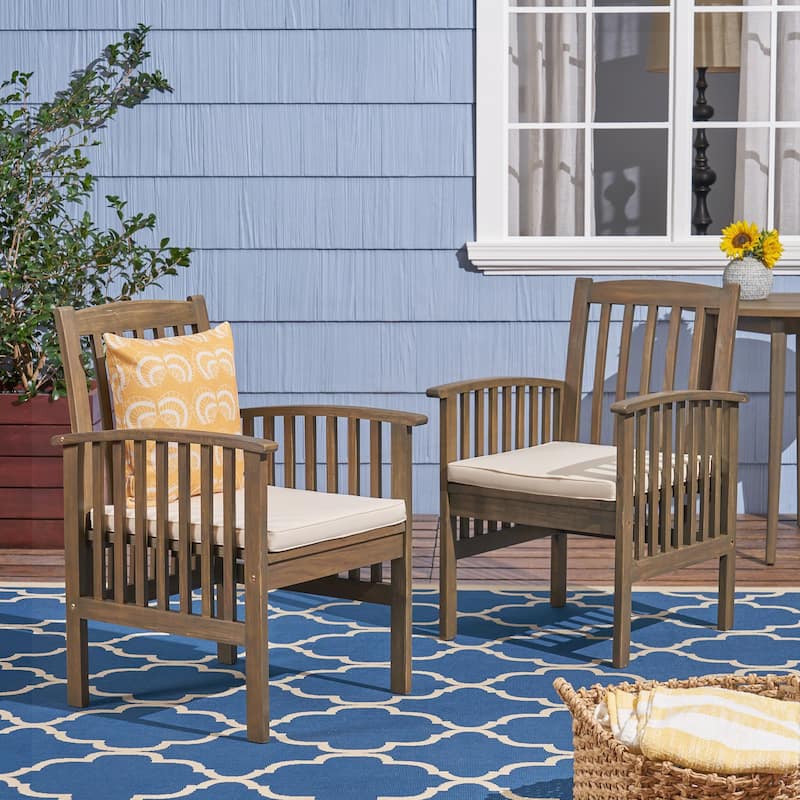 Acacia Wood Patio Chairs