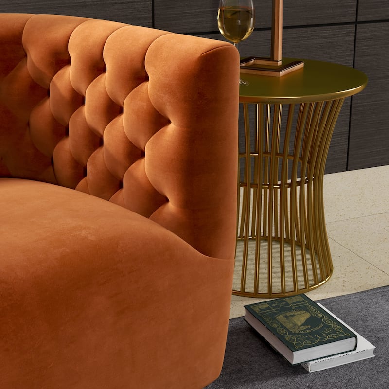 Luxor Mid Century Modern Swivel Accent Comfy Chair