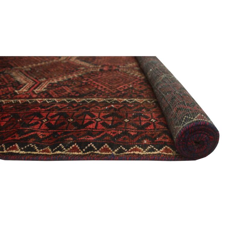 Semi Antique Debbie Rust/Charcoal Rug - 3'11" x 6'10"