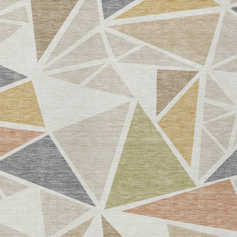 HomeRoots Geometric Transitional Rectangle Outdoor Rug