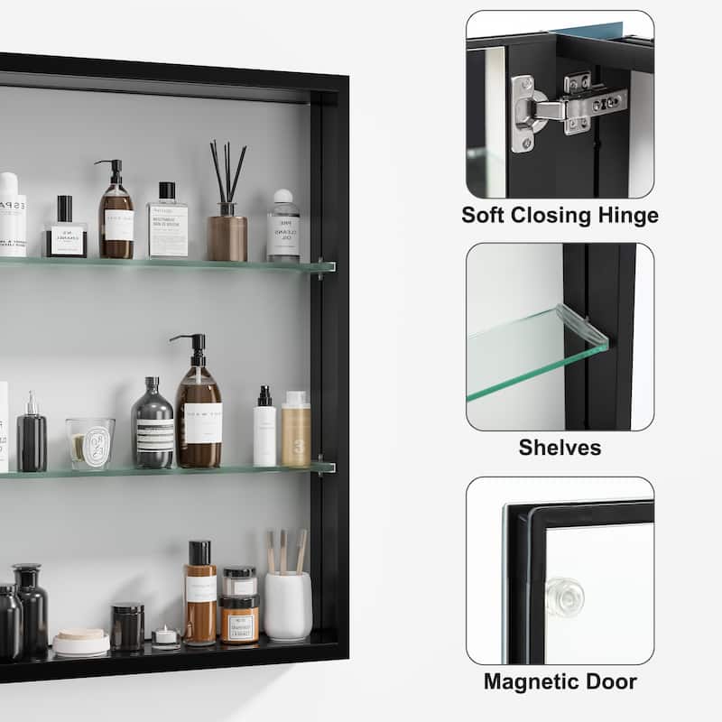 Bathroom Medicine Cabinet with Mirror - 26*20