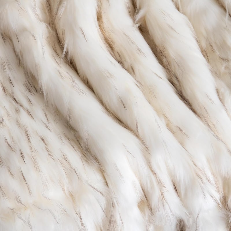Aurora Home Iced Fox Faux Fur Throw Blanket