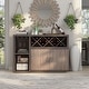preview thumbnail 2 of 7, Furniture of America Letty Grey 6-shelf Dining Server